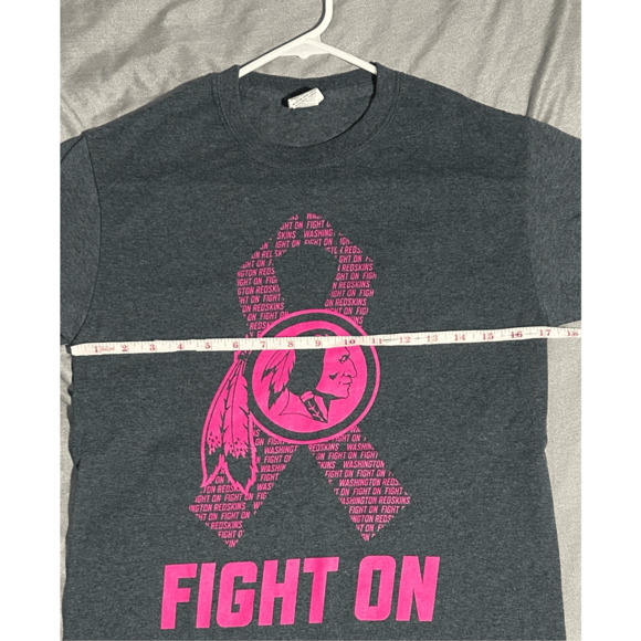 Vintage Washington Redskins Cure for Cancer Fight On T-Shirt Unisex Sz Small - Picture 7 of 8